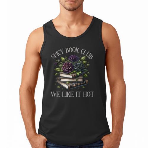 Spicy Book Club Dark Romance Lover Spicy Bookish Merch Goth Men Tank Top - Bookorys CA