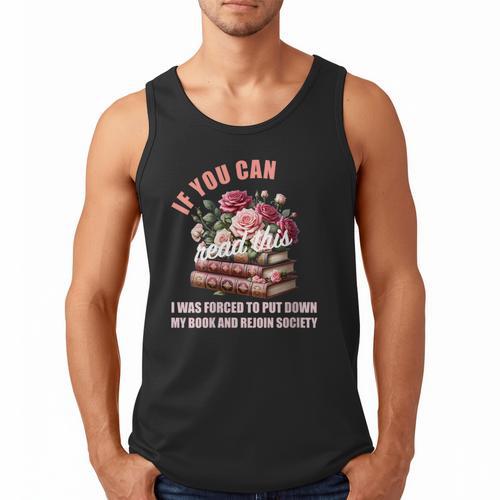Spicy Book Lover Merch If You Can Read This Fairy Tales Now Men Tank Top - Bookorys