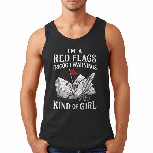 Spicy Book Reader Morally Gray Dark Romance Bookish Men Tank Top - Bookorys
