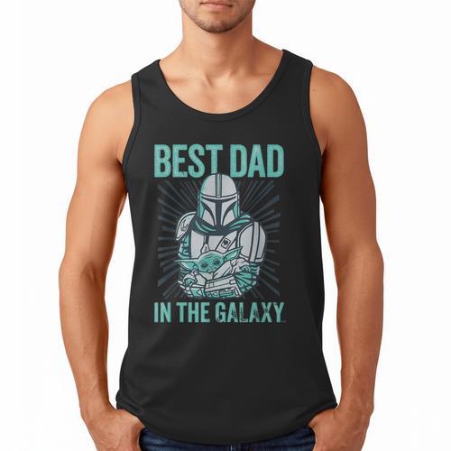 Star Wars The Mandalorian And Grogu Best Dad In The Galaxy Men Tank Top - Father's Day Fun