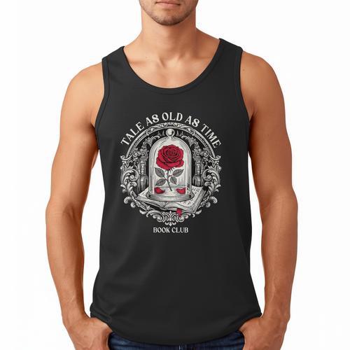 Tale As Old As Time Classic Book Lover Retro Men Tank Top - Bookorys