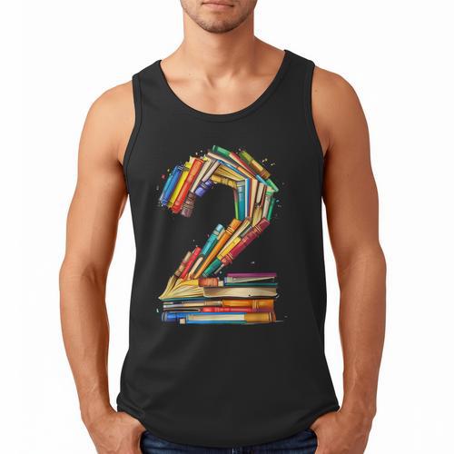 Toddler 2nd Birthday Books Themed 2 Year Old Boys Kids Girls Men Tank Top - Bookorys CA