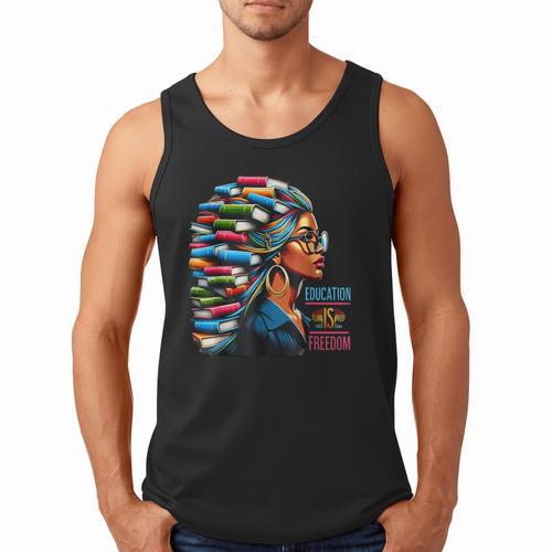 History Education Is Freedom Books Teacher Women Girls Men Tank Top - Bookorys