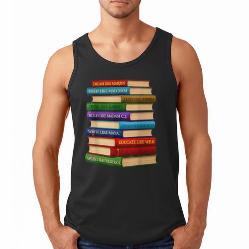 History Month Educated Black Leaders Reading Books Men Tank Top - Bookorys