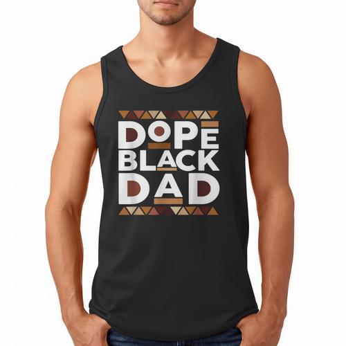 History Month Family Matching Melanin Dope Black Dad Men Tank Top - Father's Day Fun