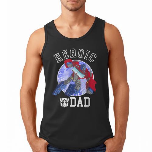 Transformers Father's Day Optimus Prime Heroic Dad Vintage Men Tank Top - Father's Day Fun