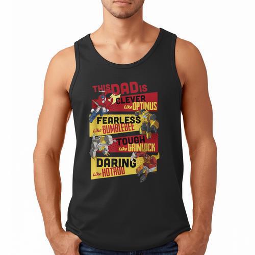 Transformers Father's Day Vintage Autobots Line Up Dad Is Men Tank Top - Father's Day Fun