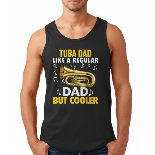 Tuba Player Men Dad Grandpa Marching Band Brass Tubist Men Tank Top - Father's Day Fun