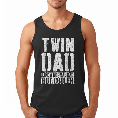 Twin Dad Shirt Men Dad Of Twins Fathers Day Men Tank Top - Father's Day Fun