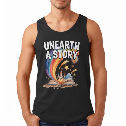 Unearth A Story Rainbow Treasure Book Men Tank Top - Bookorys