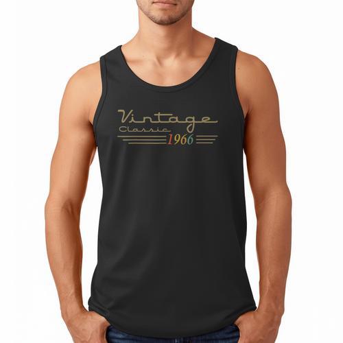 Vintage 1966 Retro 60th Birthday Classic 60 Year Old Men Dad Men Tank Top - Father's Day Fun