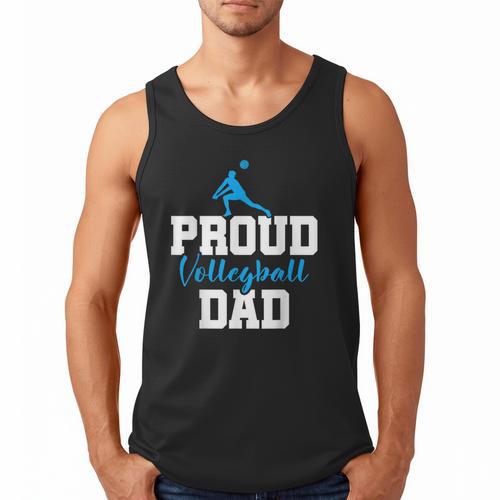 Volleyball Player Team Dad Father Proud Volleyball Dad Men Tank Top - Father's Day Fun