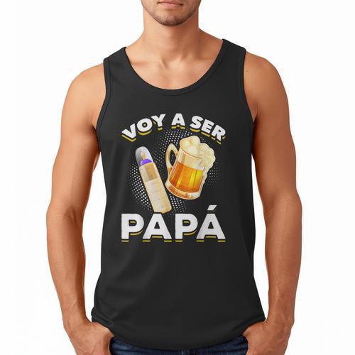 Voy Hacer Papa Ser Papa Voy A Ser Papa Dad To Be In Spanish Men Tank Top - Father's Day Fun