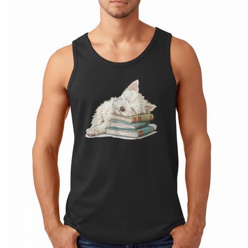 West Highland Terrier Books Dog Breed Westie For Men Women Girls Kids Men Tank Top - Bookorys
