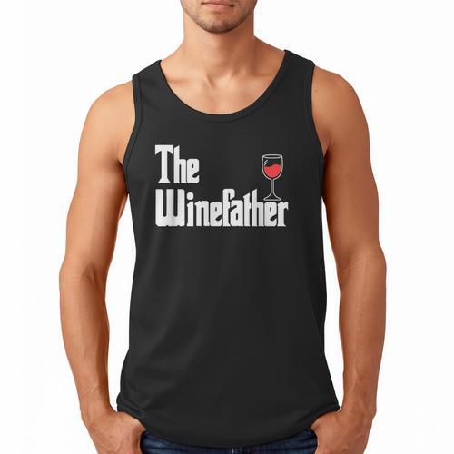 The Winefather Red Wine Tasting Fathers Day Dad Men Tank Top - Father's Day Fun