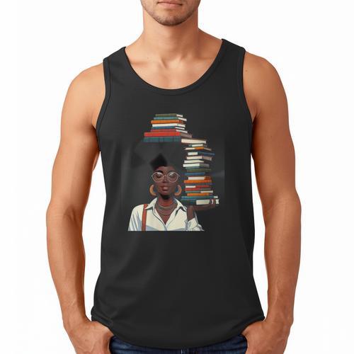 Women's Education Is Freedom Teacher Books Black History Month Men Tank Top - Bookorys CA