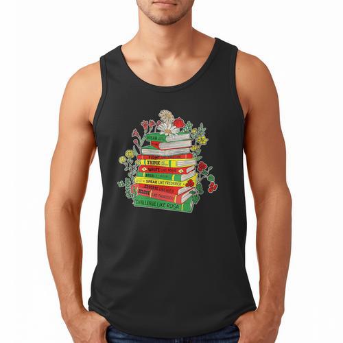 Women's History Month Black History Shirts Book Lover Teacher Men Tank Top - Bookorys