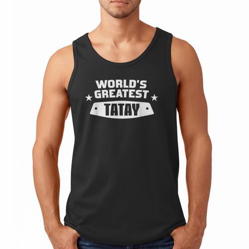 World's Greatest Tatay Shirt Filipino Dad Men Tank Top - Father's Day Fun