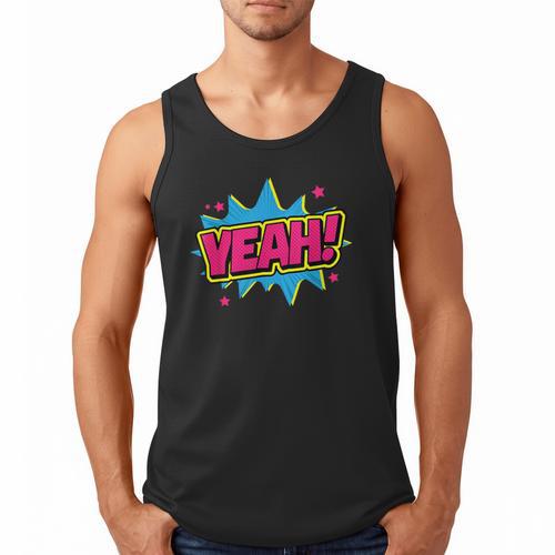 Yeah Comic Comic Book Graphic Men Tank Top - Bookorys CA