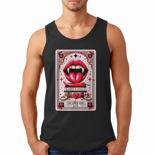Yes Sir The Good-Girl The Good-Girl Tarot Card Smut Book Men Tank Top - Bookorys