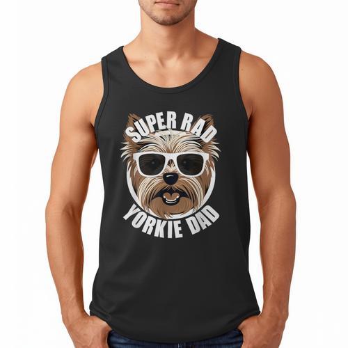 Yorkie Dad Father’s Day Yorkshire Terrier Dog Dad Men Tank Top - Father's Day Fun