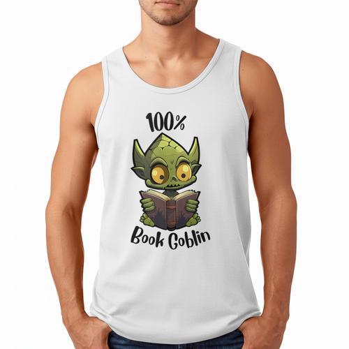 100 Book Goblin Cute Book Reader And Library Lover Men Tank Top - Bookorys AU