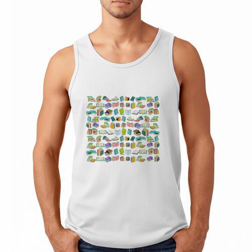 100 Days In The Books English Reading Teacher 100th Day Kids Men Tank Top - Bookorys AU