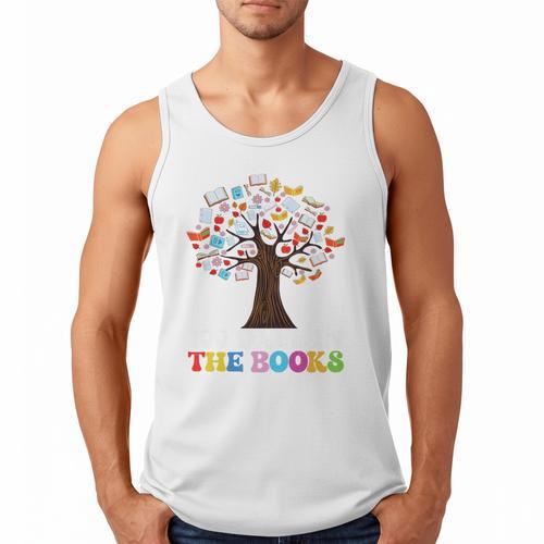 100 Days In The Books Reading Teacher 100th Day Of School Premium Tri-Blend Men Tank Top - Bookorys