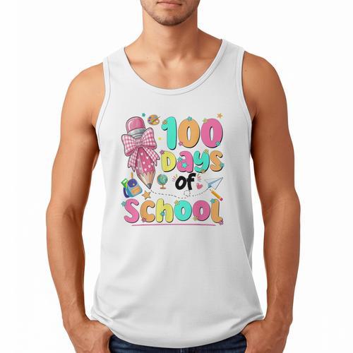 100th Day Of School Teacher Books 100 Days Of School Women Men Tank Top - Bookorys UK