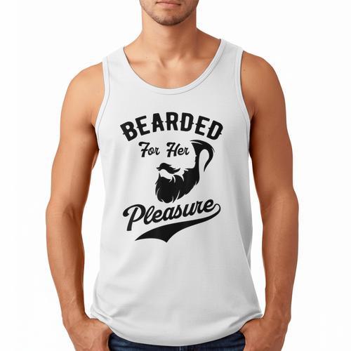 Bearded For Her Pleasure Bearded Dad Father Men Tank Top - Father's Day Fun
