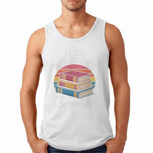 I Like Big Books Cannot Lie Librarian Reading Teacher Men Tank Top - Bookorys