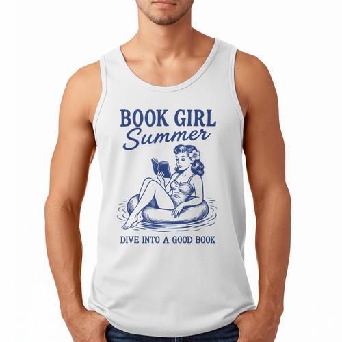 Book Girl Summer Men Tank Top - Bookorys