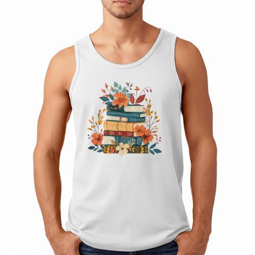 Book Lover Librarian Reading Library Readers Premium Tri-Blend Men Tank Top - Bookorys AU