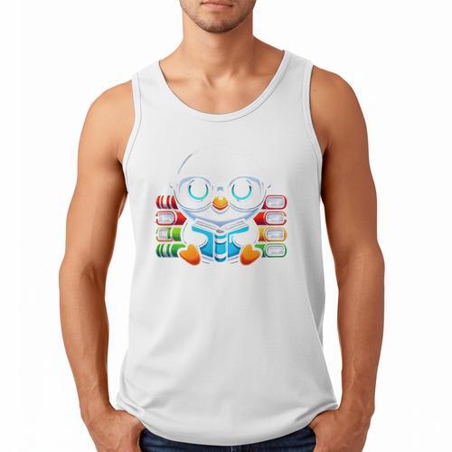 Book Lover Reading Penguin Men Tank Top - Bookorys