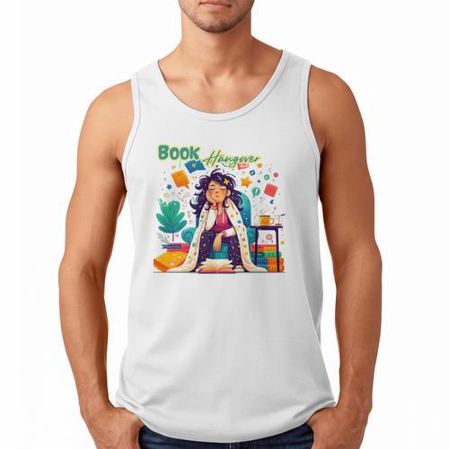 Book Lover Woman Woman Book Hangover Premium Tri-Blend Men Tank Top - Bookorys UK