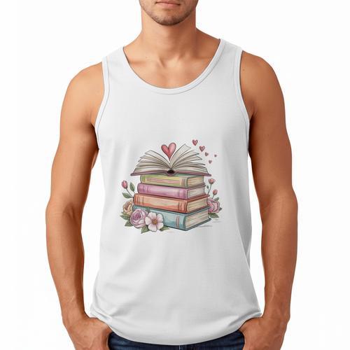 All Booked For Valentines Book Lover Romance Men Tank Top - Bookorys AU