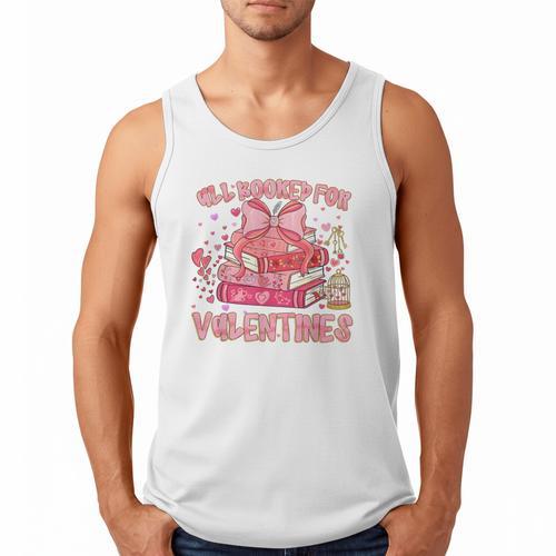 All Booked For Valentines Book Lovers Teacher Kid Valentines Men Tank Top - Bookorys