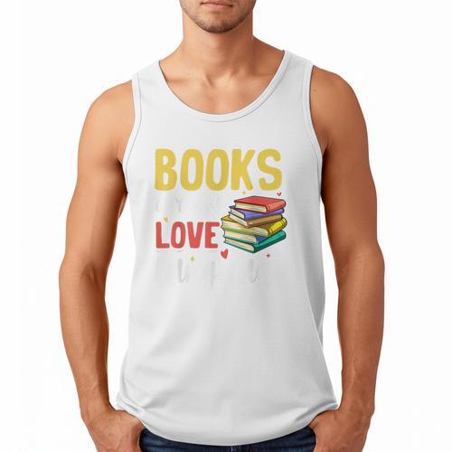 Books Are My Love Language Stack Men Tank Top - Bookorys