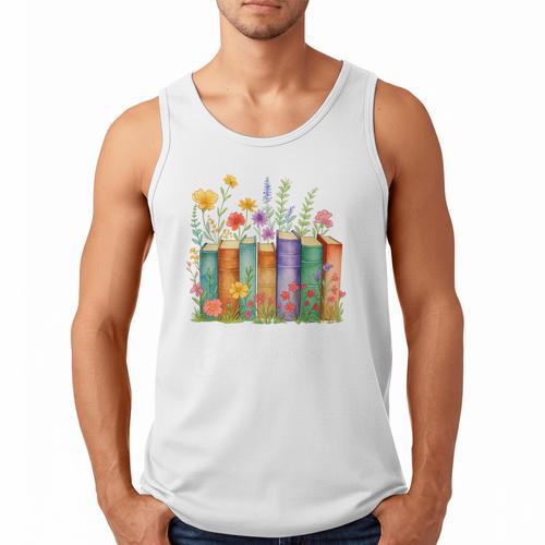 Booktrovert Book Reader Book Nerd Book Reading Lover Premium Tri-Blend Men Tank Top - Bookorys UK