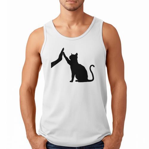 Cat Lover Cat Mom Cat Dad Men Women & Kids Cute Cat Men Tank Top - Father's Day Fun