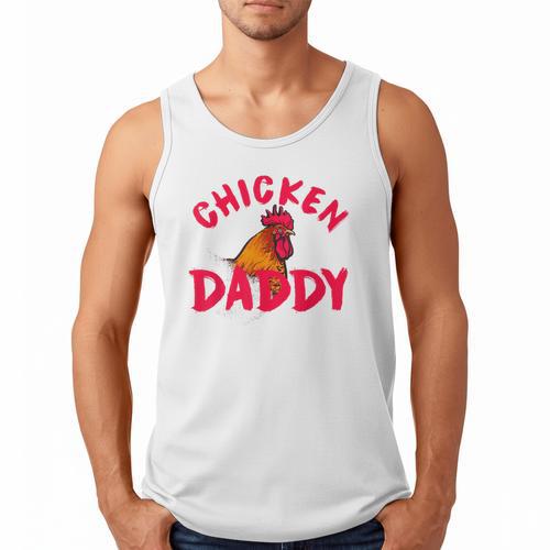 Chicken Dad Rooster Daddy Farmer Men Tank Top - Father's Day Fun