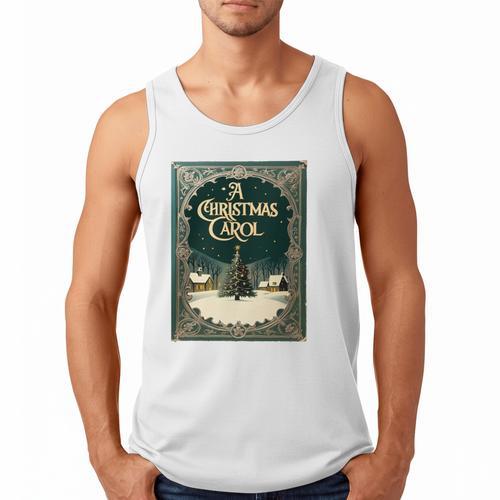 A Christmas Carol Book Cover By Charles Dickens Men Tank Top - Bookorys
