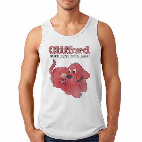 Clifford The Big Red Dog Clifford And Emily Book Cover Men Tank Top - Bookorys