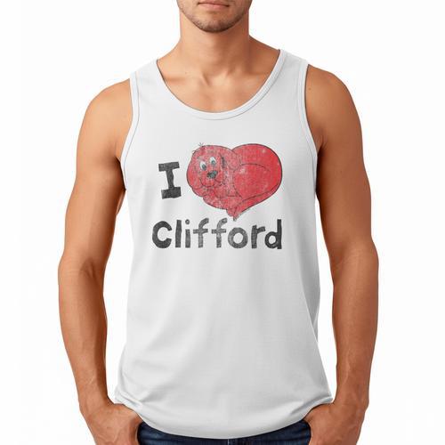 Clifford The Big Red Dog I Heart Clifford Childrens Books Men Tank Top - Bookorys