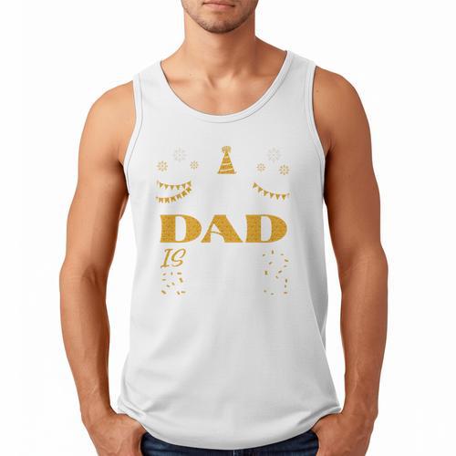 My Dad Is 90 90th Birthday 1935 90 Years Old Father Daddy Premium Tri-Blend Men Tank Top - Father's Day Fun