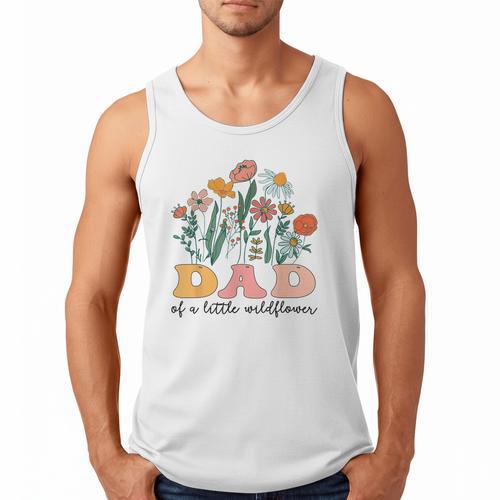 Dad Of The Little Wildflower Birthday Party Baby Shower Men Tank Top - Father's Day Fun