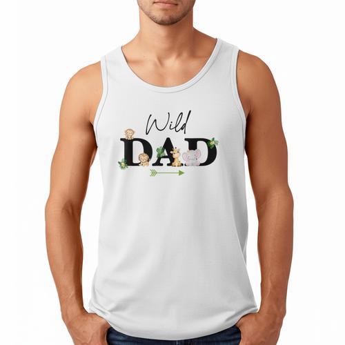 Dad Of The Wild One Zoo Birthday Safari Jungle Animal Men Tank Top - Father's Day Fun