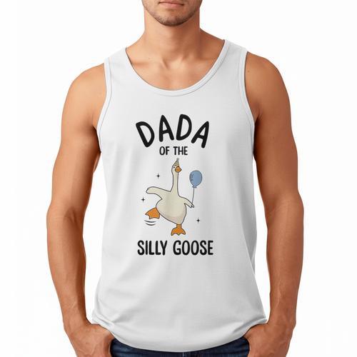 Dada Of The Silly Goose First Birthday Family Matching Men Tank Top - Father's Day Fun