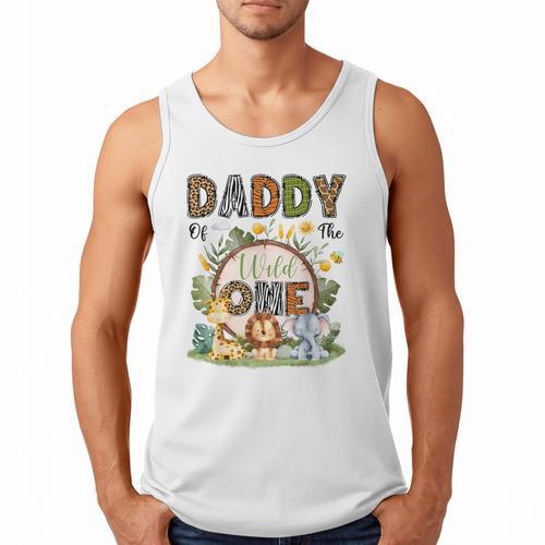 Daddy Of The Wild One 1St Birthday Boy Safari Jungle Men Tank Top - Father's Day Fun