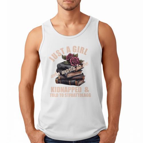 Dark Romance Women Told To STFUATTDLAGG Smutt Book Merch Premium Men Tank Top - Bookorys